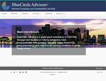 Tablet Screenshot of bluecircleadvisors.com